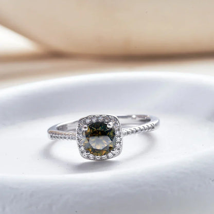 Sterling Silver 3-Piece Moissanite Jewelry Set 1ct Necklace Ring Earrings